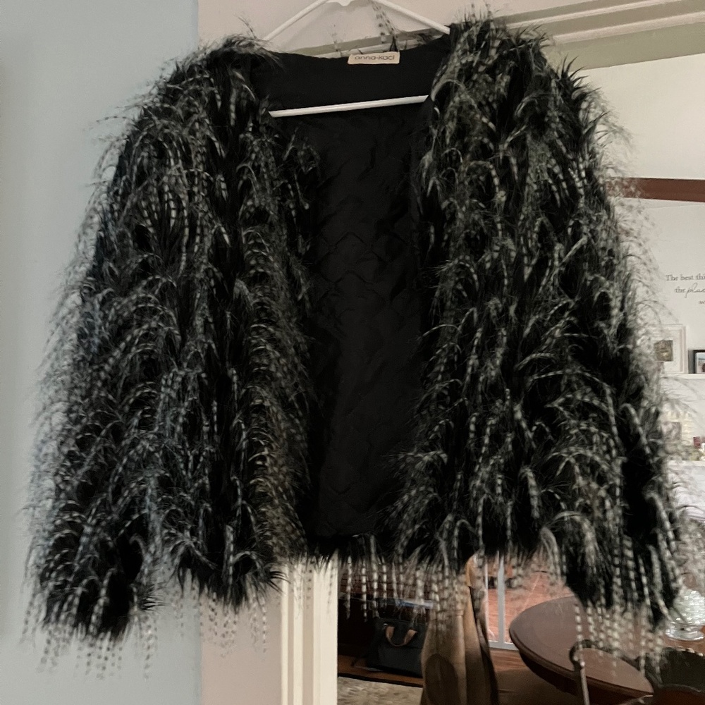 Faux fur jacket